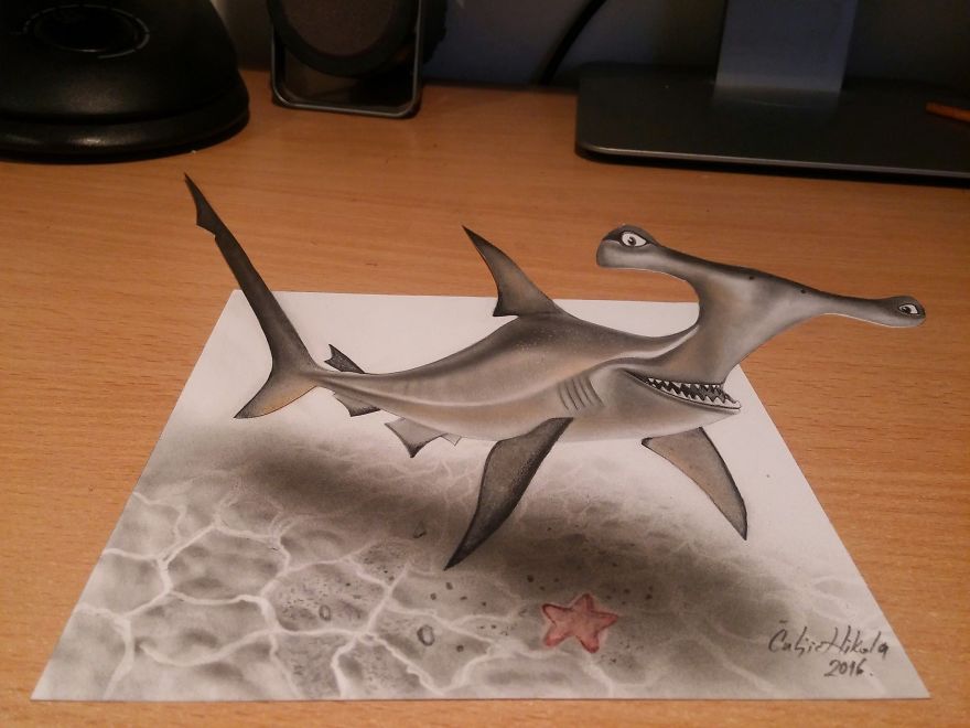 3D акула