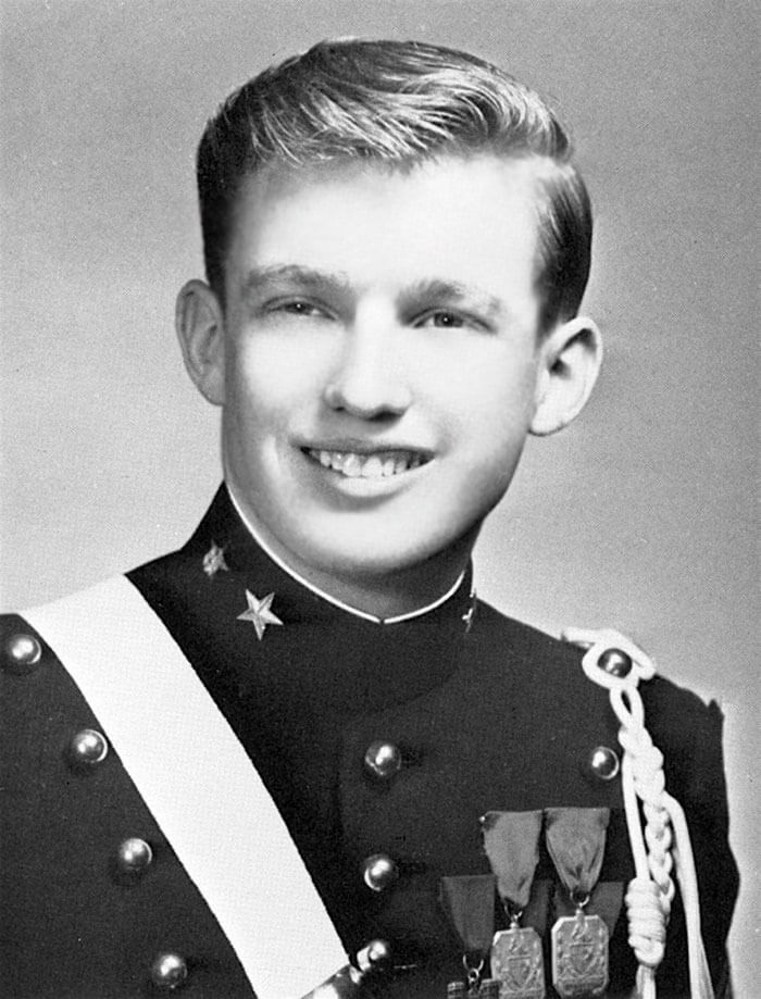 Молодой Дональд Трамп В военной академии в Нью-Йорке